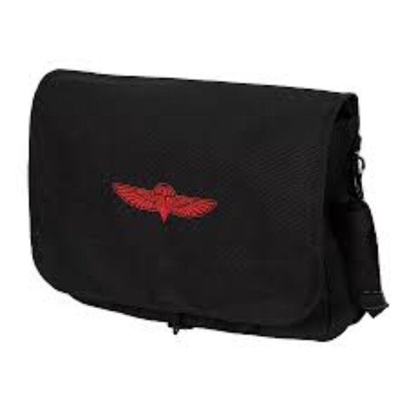 Stansport Paratrooper 14 x 11 x 5  Heavy Canvas Crossbody Shoulder Bag, Black - Picture 1 of 2
